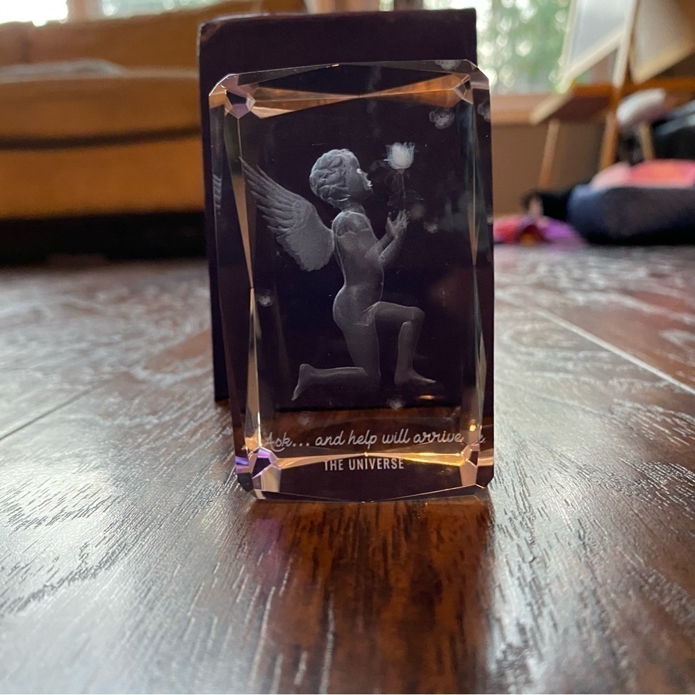 Angel 3D Photo Crystal